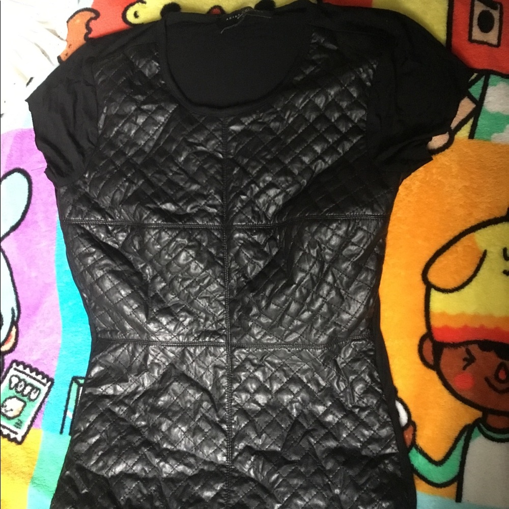 Black leather Shirt